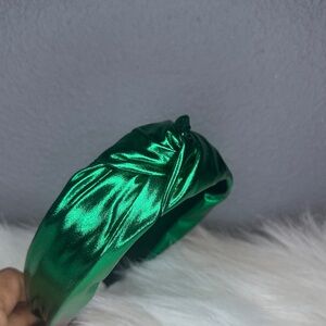 Emerald Green Satin Headband